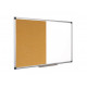 MAGNETCKÁ Kombinovaná nástěnka 90 x 60 cm Bi-Office 109022 bílá a korková nástěnná tabule Dřevěný rám dvoudílná nástěná