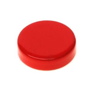 Velký červený magnet válec průměr 26 mm (velké červené magnety 3 cm hříbky barevné hříbek barevný magnetka magnetky