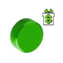 Magnet kulatý zelený 10 mm (magnetický válec feritový kulatá zelená magnetka magnetky magnety kulaté zelené feritové 1 cm)