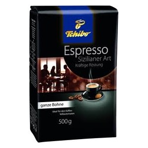 Tchibo Espresso zrnková káva Sicilia Style 500 g zrnkové kafe  Sizilianer Art 500g