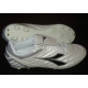 Fotbalové kopačky stříbrné - bílé DIADORA DARDO MD PU velikost Eur 42, Uk 8, Usa 9, Boty obuv na fotbal stříbrná - bílá