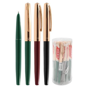 Čína, čínské kuličkové pero, čínská propiska 3 druhy - rukojeť černá modrá červená, Náplň pera číny 85 cm typ 4444 píše modře