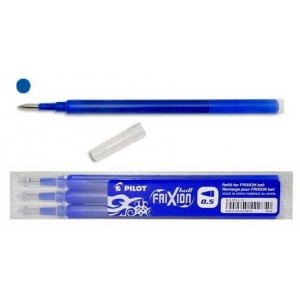 Náhradní inkoust do Frixion modrý 0,5 mm, Cena za 1 náplň modrá, přepisovatelný Pilot Roller Clicker F 0,5mm 2059 2058 2067