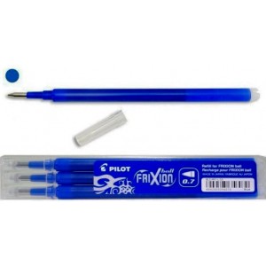 Náhradní inkoust do Frixion modrý 0,7 mm, Cena za 1 náplň modrá, přepisovatelný Pilot Roller Clicker F 0,7mm 2059 2058 2067