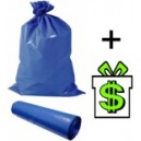 Pytle na odpadky 60 L Grand Maximo 20 ks modré, pytel na odpad, odpadkové sáčky do koše, odpadkový sáček modrý + dárek zdarma