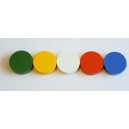 Barevné kulaté magnety na tabuli 16 mm (barevný kulatý magnet válec barevná kulatá magnetka magnetky mix směs barev 2 cm)