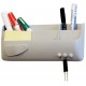 Magnetický šedý kelímek odkládací přihrádka na popisovače fixy (Magnetická kapsa pouzdro tabuli Smart box Smartbox Smart-box