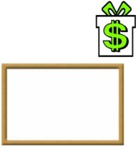 Malá magnetická bílá tabule 40 x 30 cm s dřevěným rámem (popisovatelná lakovaná tabulka stírací popisovací nástěnka do 50 cm)